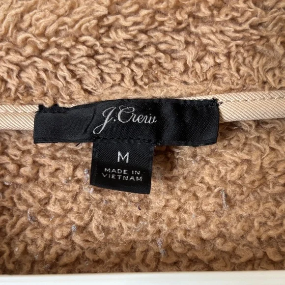 J. Crew Tan Sherpa Pullover - Picture 2 of 7